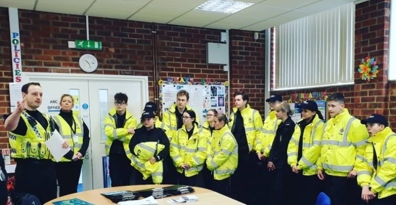 A group of Police Cadets