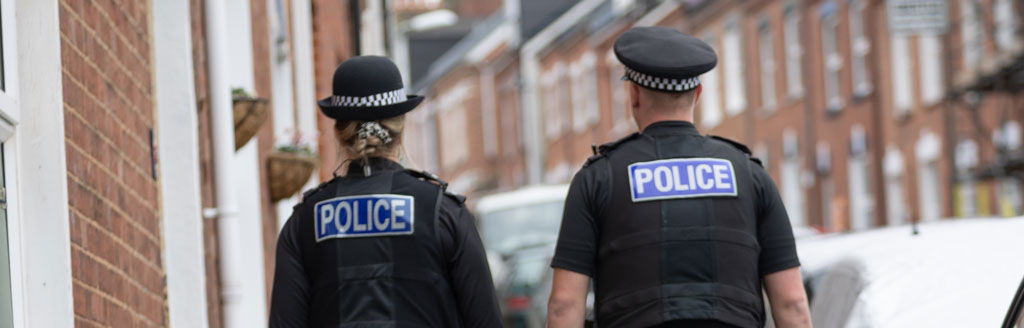 Two officers walking the beat